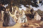 Frederic Bazille Family Reunion oil